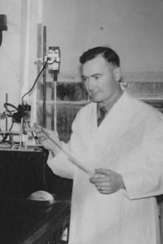 Dr. Robert Smith in the Lab Circa 1954