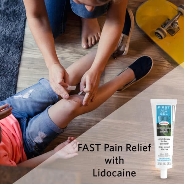First Aid Gel offers fast pain relief with lidocaine.